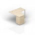 Стол (1 громмет) на опорной тумбе (4 ящика) - приставной элемент PEPG1414 на Office-mebel.ru 1