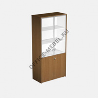 Шкаф для документов со стеклянными дверьми КВ 346 БН на Office-mebel.ru