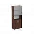Шкаф высокий со стеклом S-677 на Office-mebel.ru 1