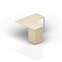 Стол (1 громмет) на опорной тумбе (4 ящика) - приставной элемент STPG1414 на Office-mebel.ru 1