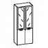 Шкаф с дверьми в алюминиевой рамке BAB05 на Office-mebel.ru 1