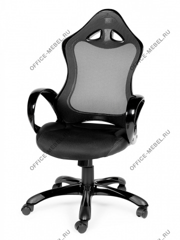 Офисное кресло Тесла Full Black на Office-mebel.ru