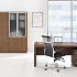 Шкаф комбинированный (для одежды + с высокими стеклянными дверями) ВЛ 357 ДТ на Office-mebel.ru 6