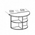 Брифинг-приставка стеллаж к 2м столам Karstula F0178 на Office-mebel.ru 1