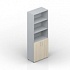Шкаф для документов (2 двери+ниши, 4 полки, ручки - алюминий)	OMHS833 на Office-mebel.ru 1