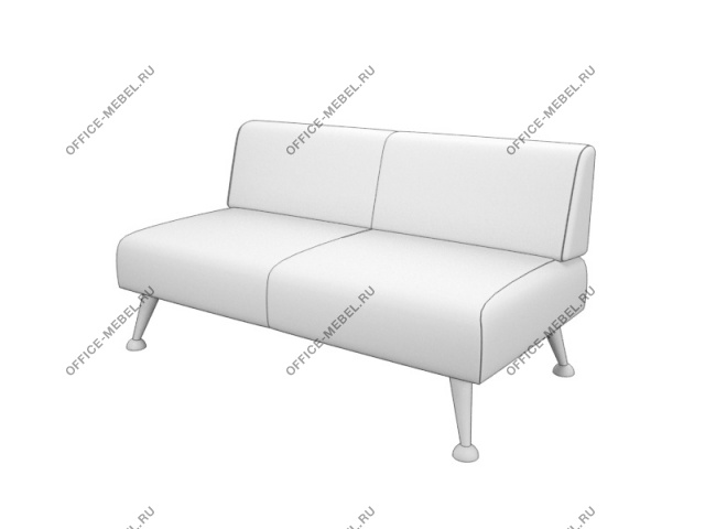 Мягкая мебель для офиса Элемент прямой двухместный Veit2 на Office-mebel.ru