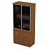 Шкаф для документов с ящиками со стеклянными дверями в рамке ПФ 0793 на Office-mebel.ru 1
