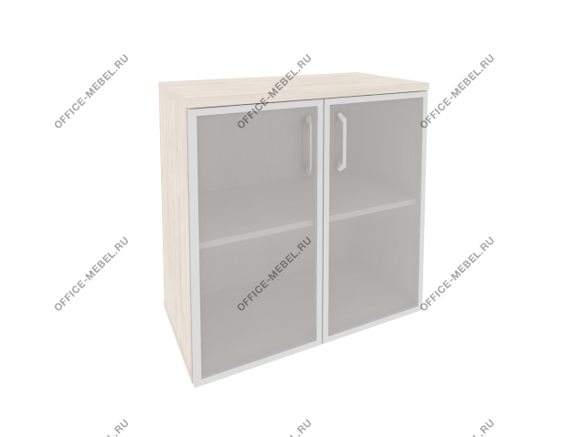 Шкаф низкий широкий (2 низких фасада стекло в раме) O.ST-3.2R на Office-mebel.ru